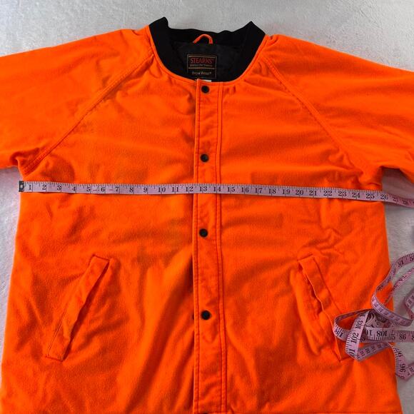 Stearns Dry Wear Hunting Jacket Blaze Orange quilted Lining Size Large - Picture 5 of 5